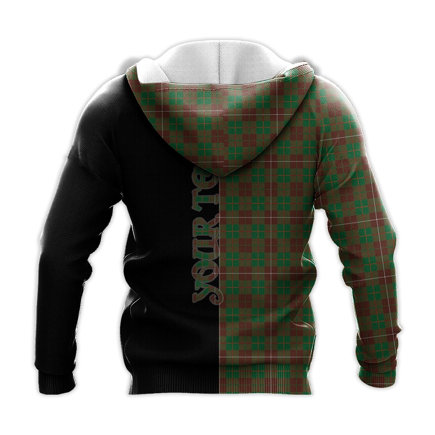 Printivon Mackinnon Hunting Modern Tartan Personalize Half Hoodie