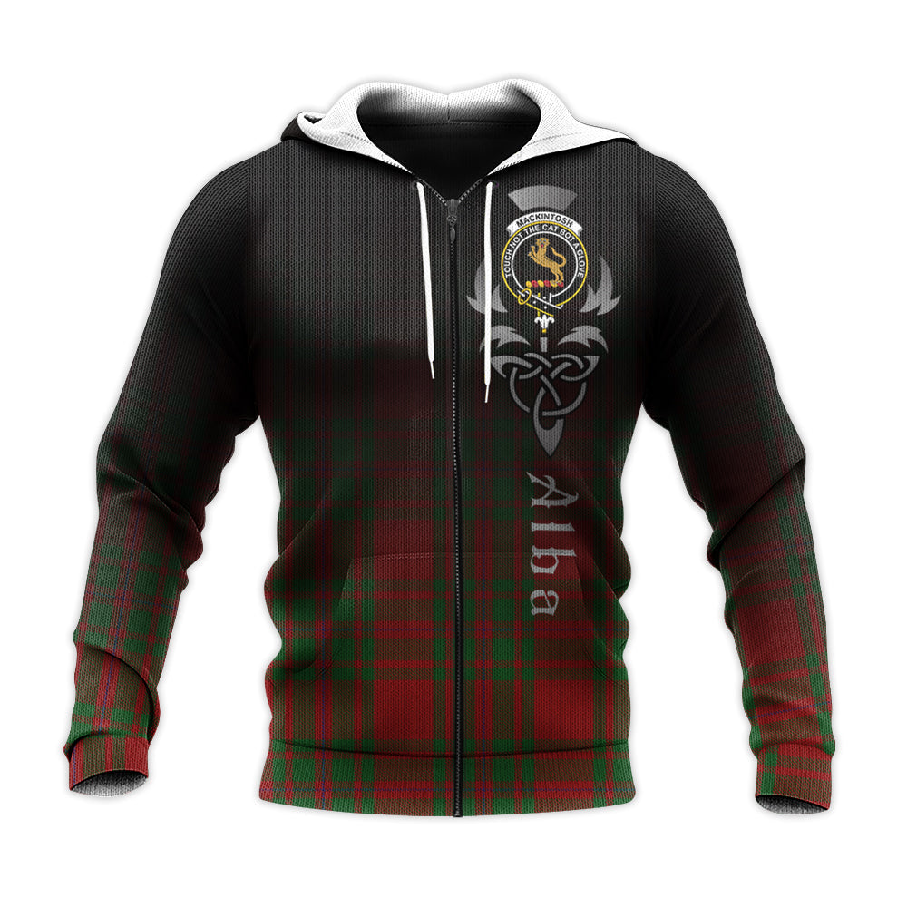 Printivon Mackintosh Red Tartan Crest Alba Celtic Hoodie