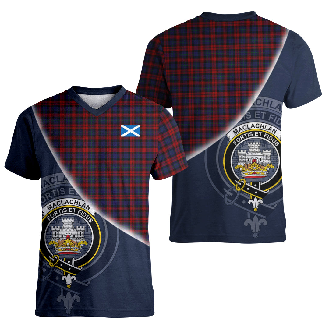 Printivon MacLachlan Tartan Scottish Crest T Shirt