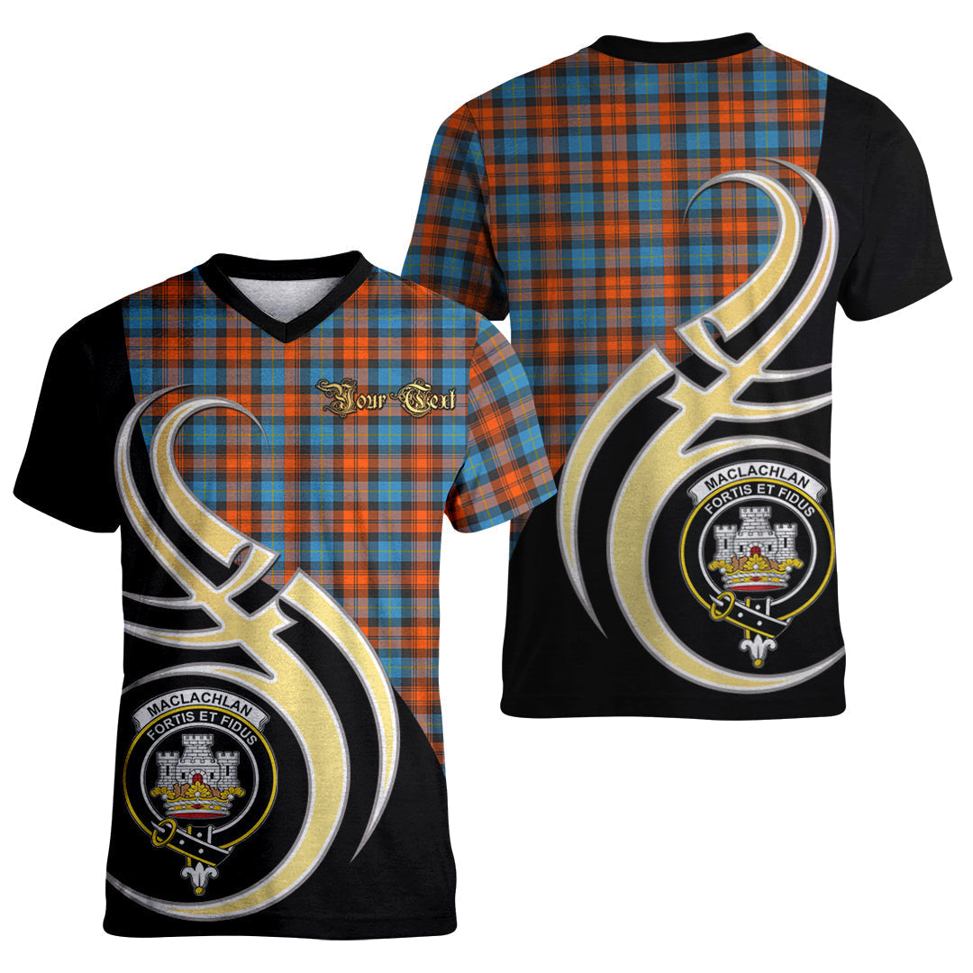 Printivon MacLachlan Ancient Tartan Crest Believe In Me T Shirt