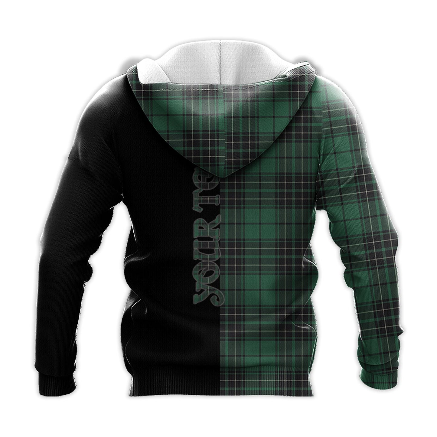 Printivon Maclean Hunting Ancient Tartan Personalize Half Hoodie