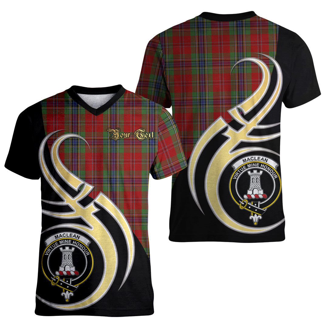 Printivon MacLean of Duart Tartan Crest Believe In Me T Shirt