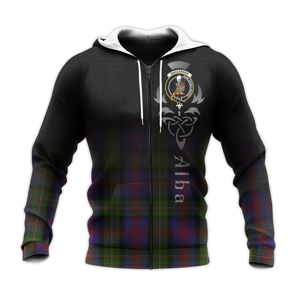 Printivon Maclennan Tartan Crest Alba Celtic Hoodie