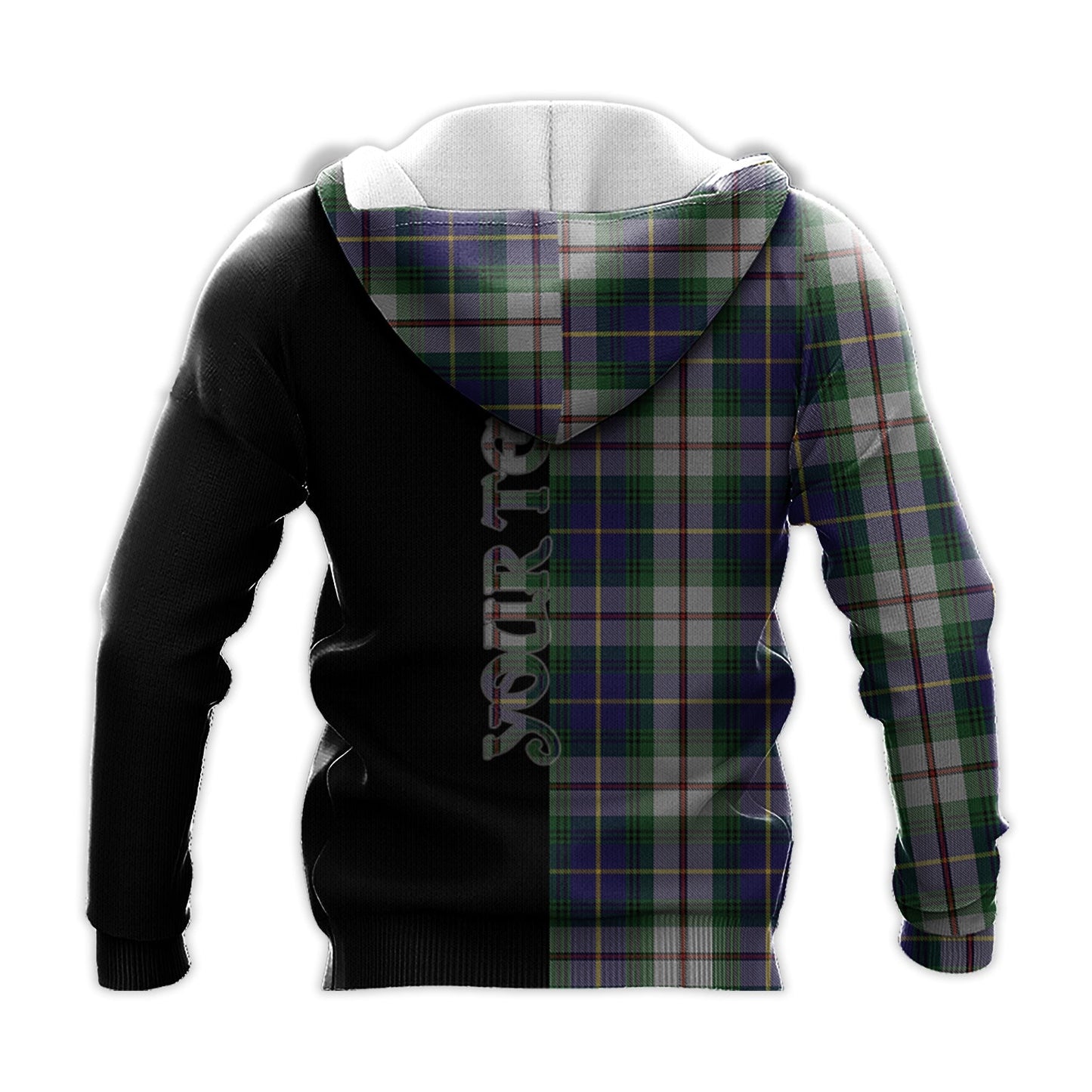 Printivon Macleod Of Californian Tartan Personalize Half Hoodie