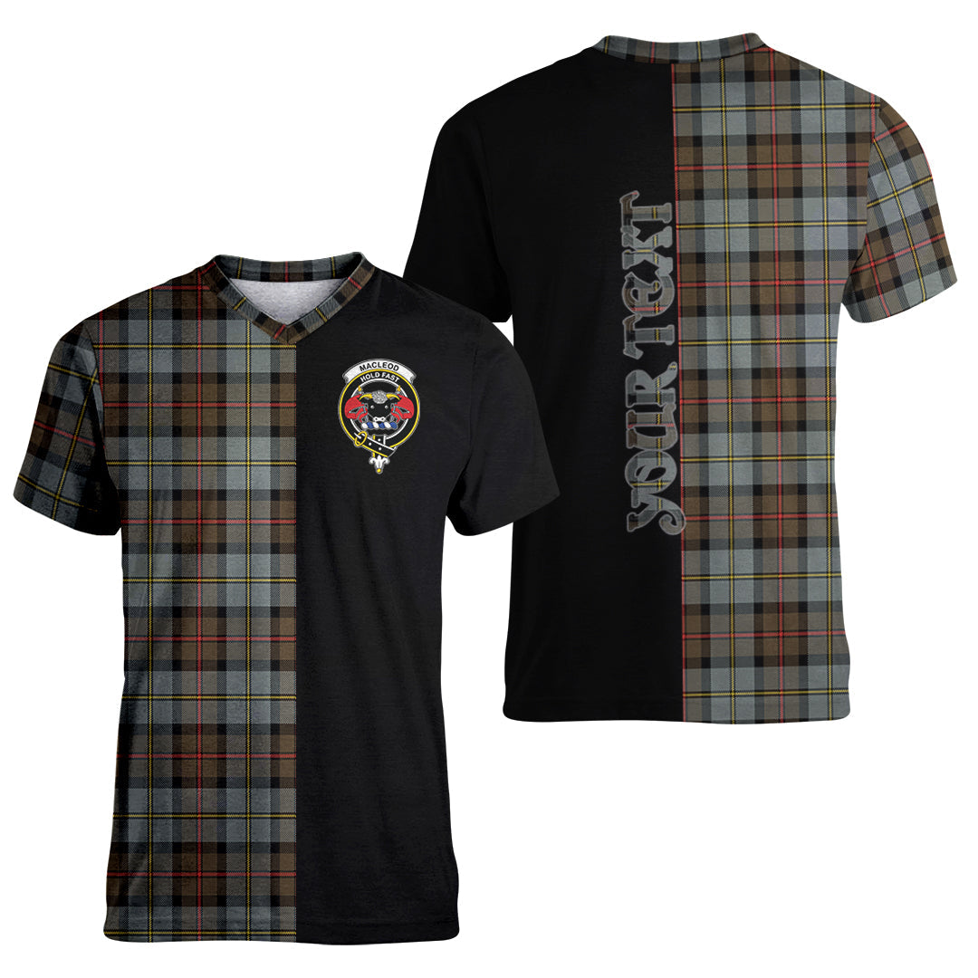 Printivon MacLeod of Harris Weathered Tartan Personalize Half T shirt