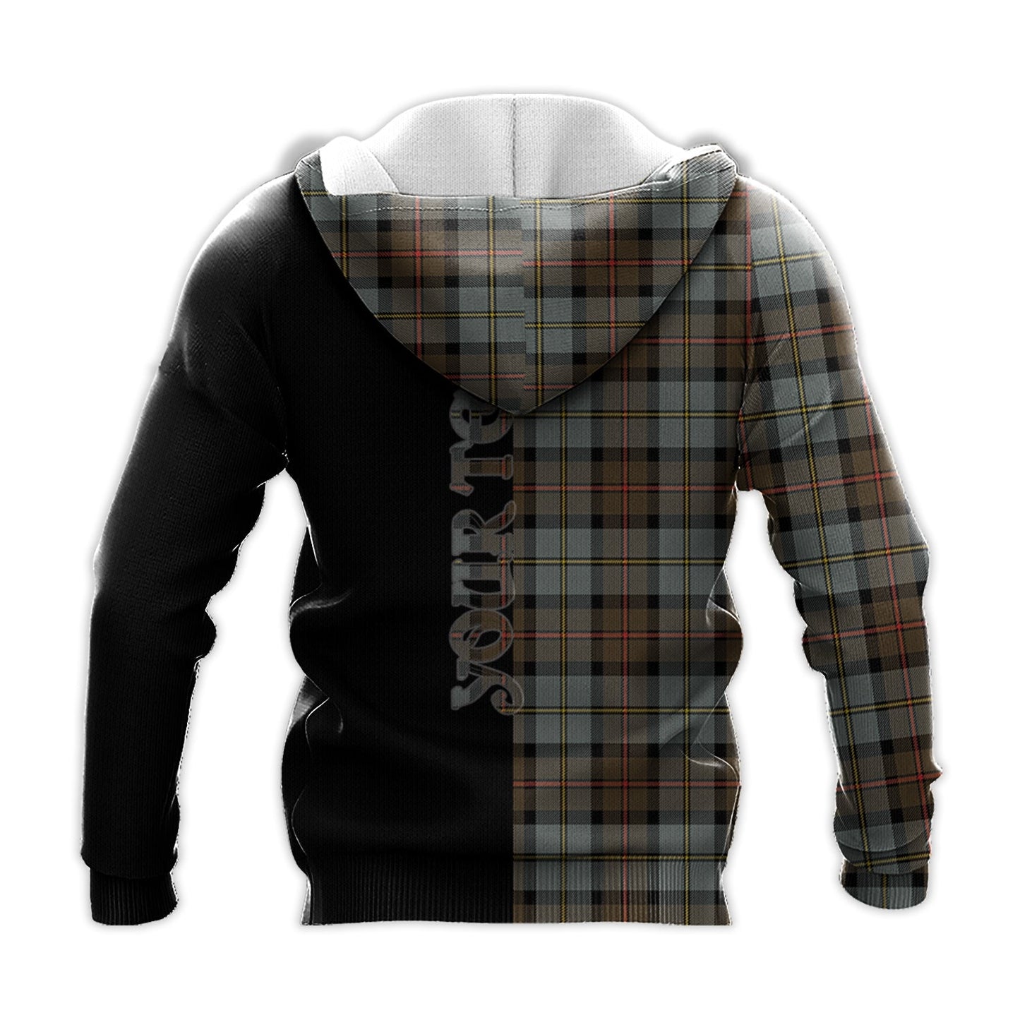 Printivon Macleod Of Harris Weathered Tartan Personalize Half Hoodie