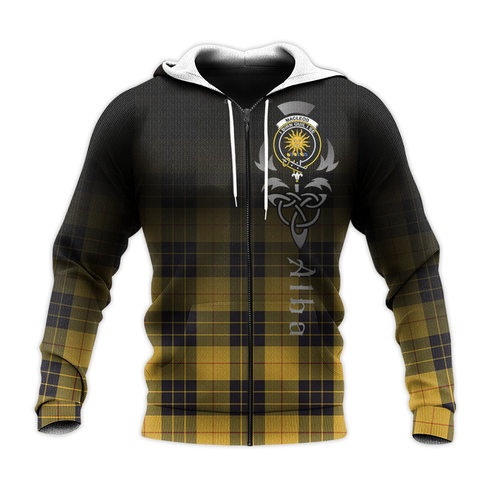 Printivon Macleod Of Lewis Ancient Tartan Crest Alba Celtic Hoodie
