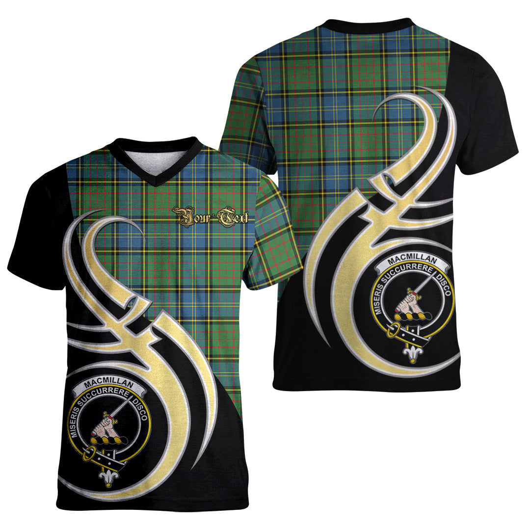 Printivon MacMillan Hunting Ancient Tartan Crest Believe In Me T Shirt