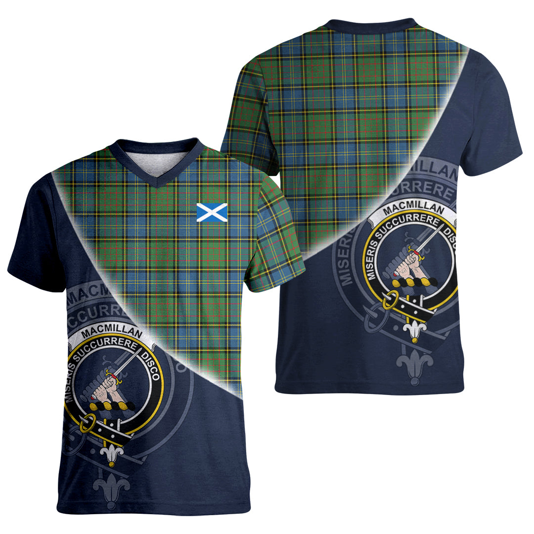Printivon MacMillan Hunting Ancient Tartan Scottish Crest T Shirt