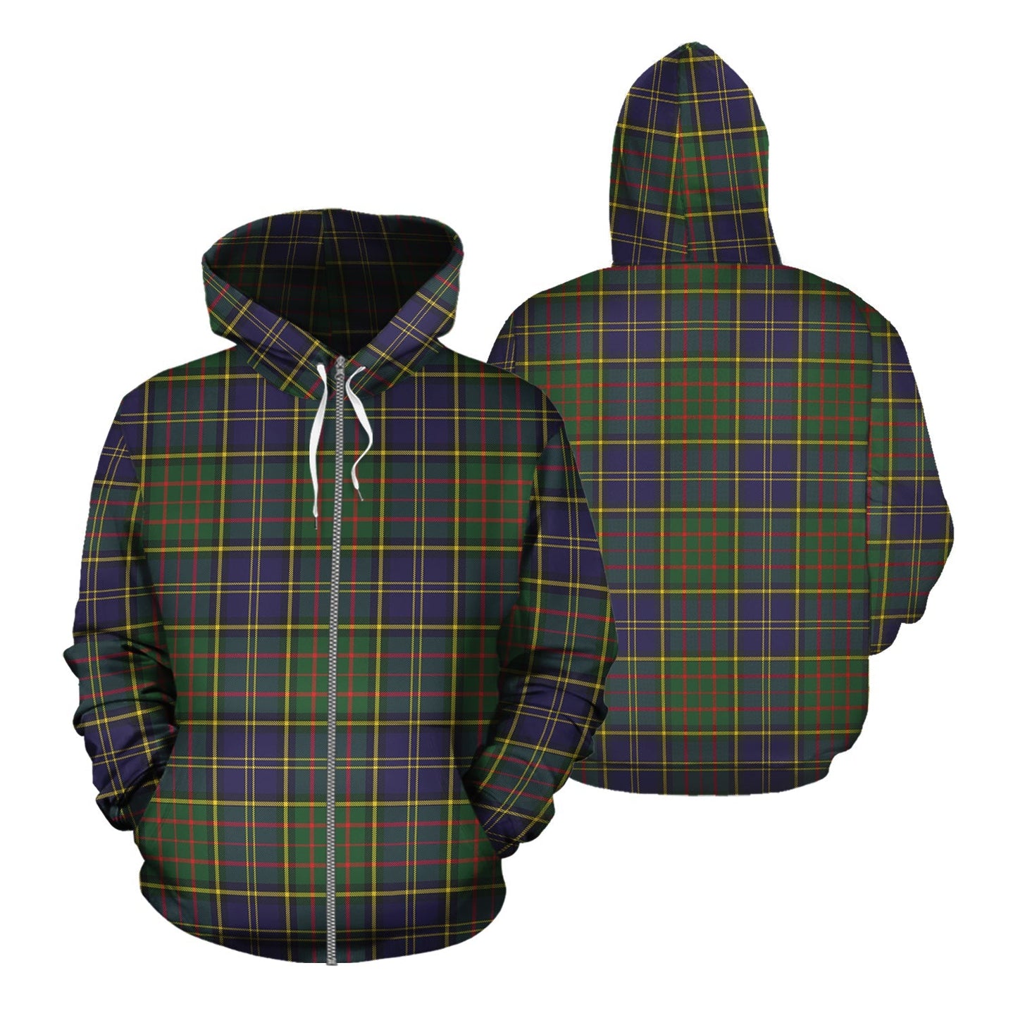 Printivon Macmillan Hunting Modern Tartan Hoodie