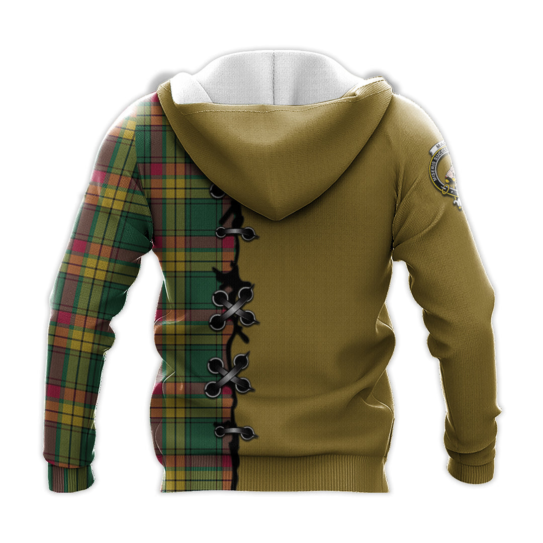 Printivon Macmillan Old Ancient Tartan Hoodie Lion Rampant And Celtic Thistle Style
