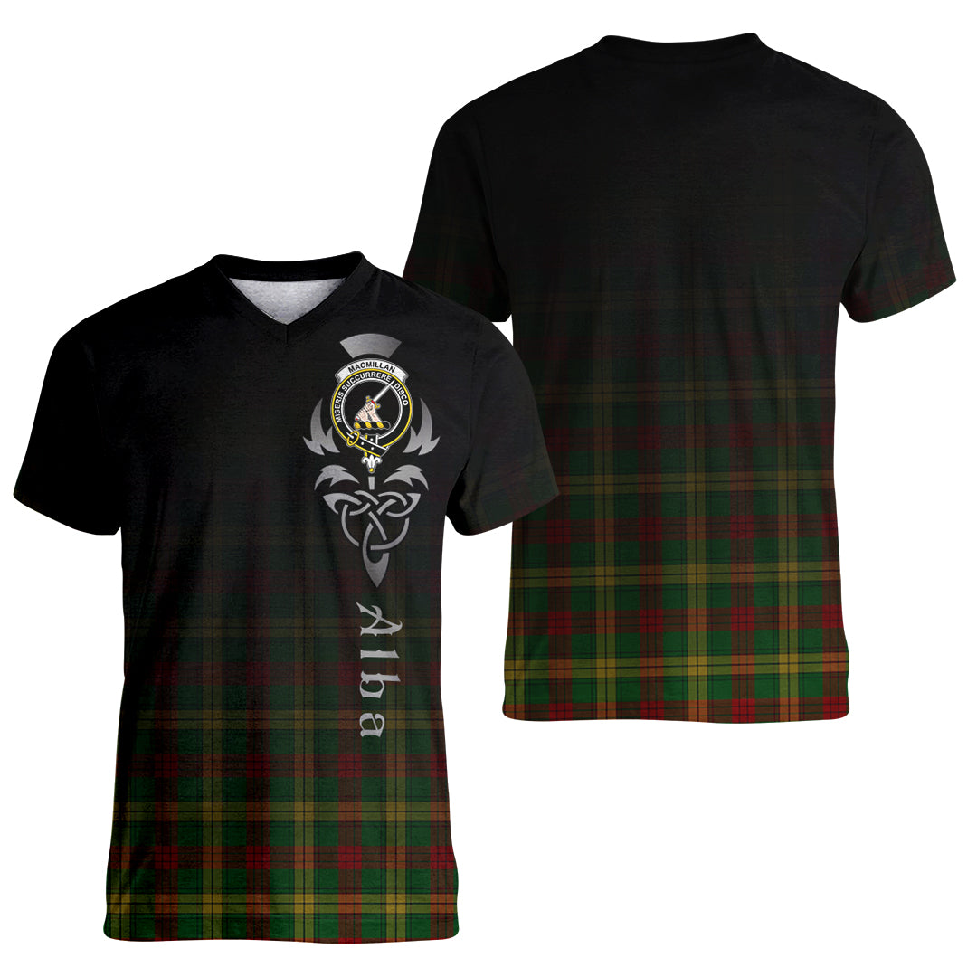 Printivon MacMillan Society of Glasgow Tartan Crest Alba Celtic T Shirt