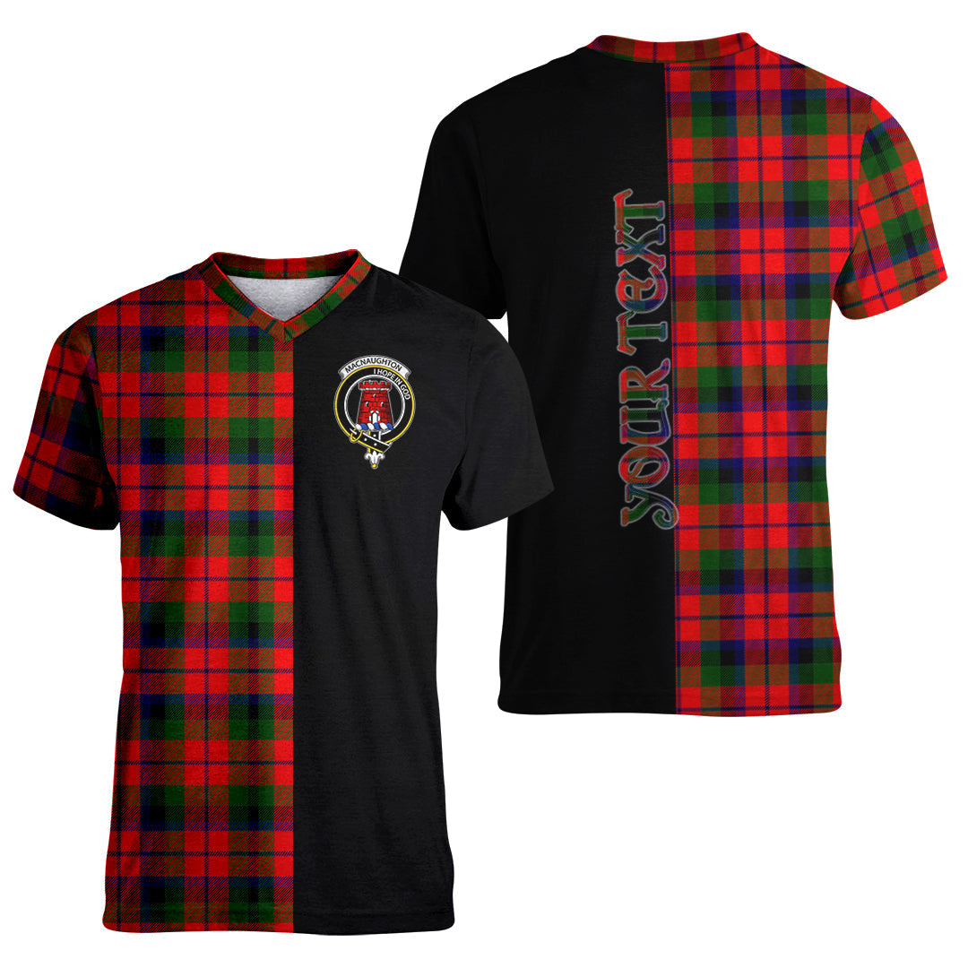 Printivon MacNaughton Modern Tartan Personalize Half T shirt