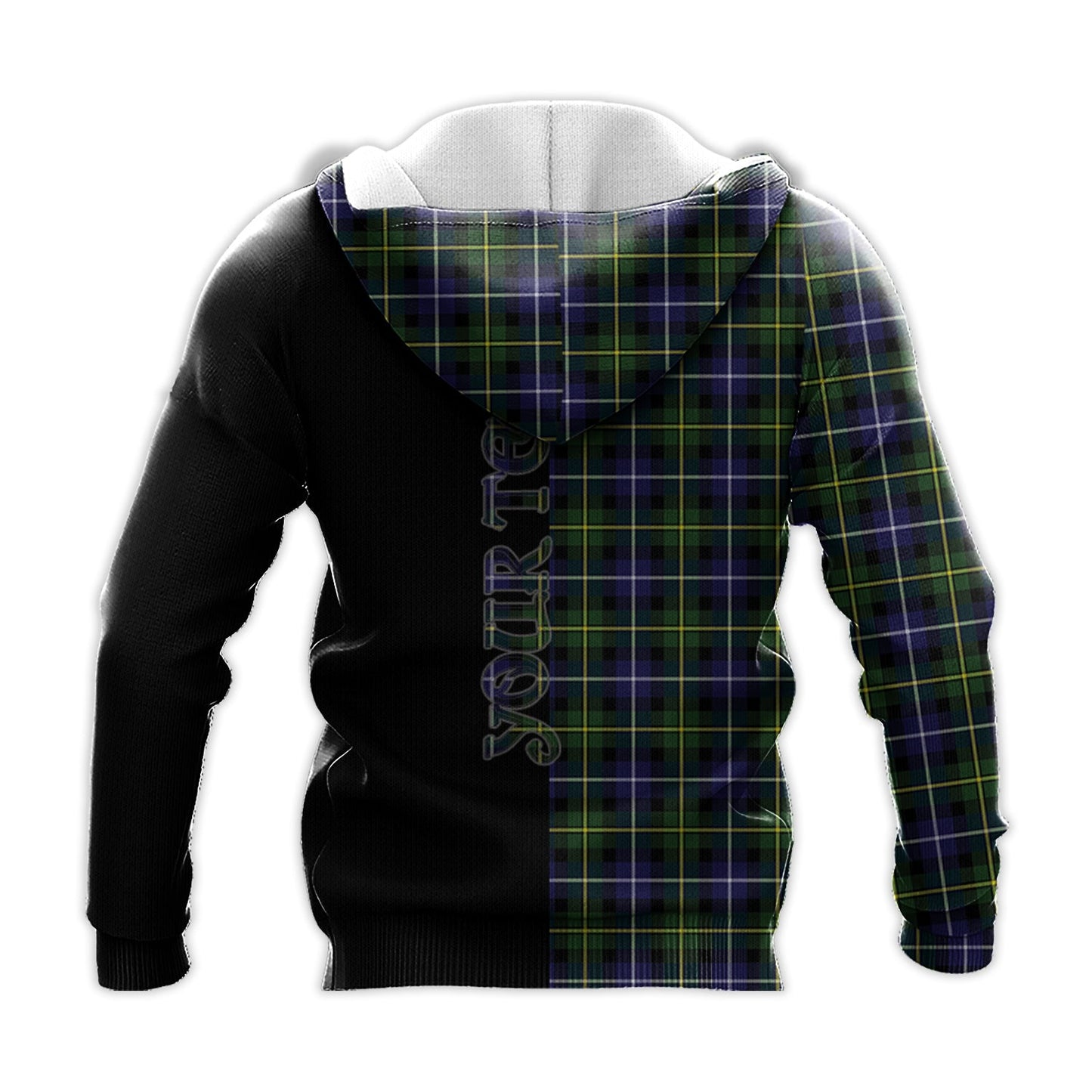 Printivon Macneil Of Barra Modern Tartan Personalize Half Hoodie