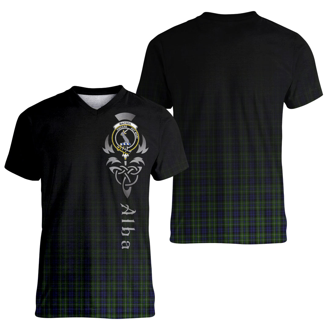 Printivon MacNeil of Colonsay Tartan Crest Alba Celtic T Shirt