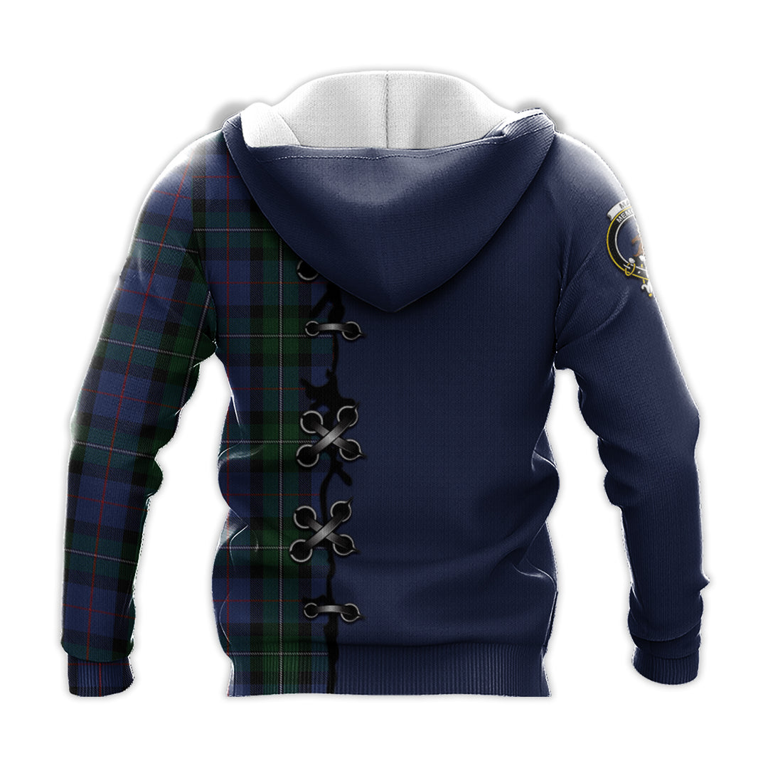 Printivon Macphail Hunting Tartan Hoodie Lion Rampant And Celtic Thistle Style