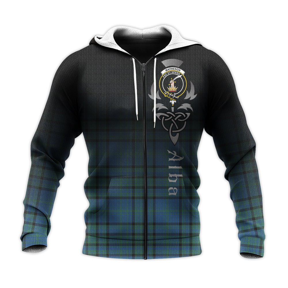 Printivon Matheson Hunting Ancient Tartan Crest Alba Celtic Hoodie