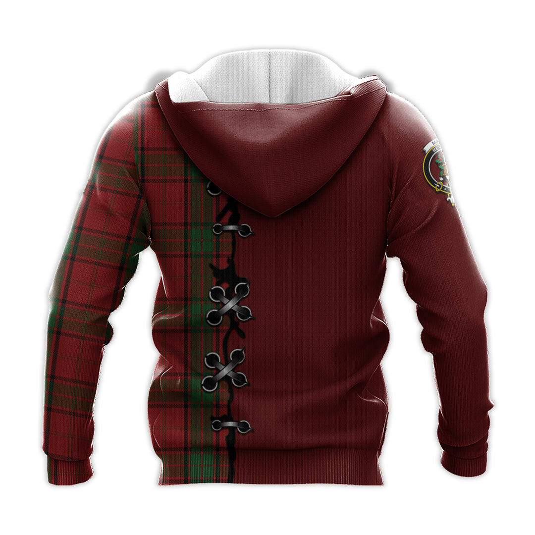 Printivon Maxwell Tartan Hoodie Lion Rampant And Celtic Thistle Style