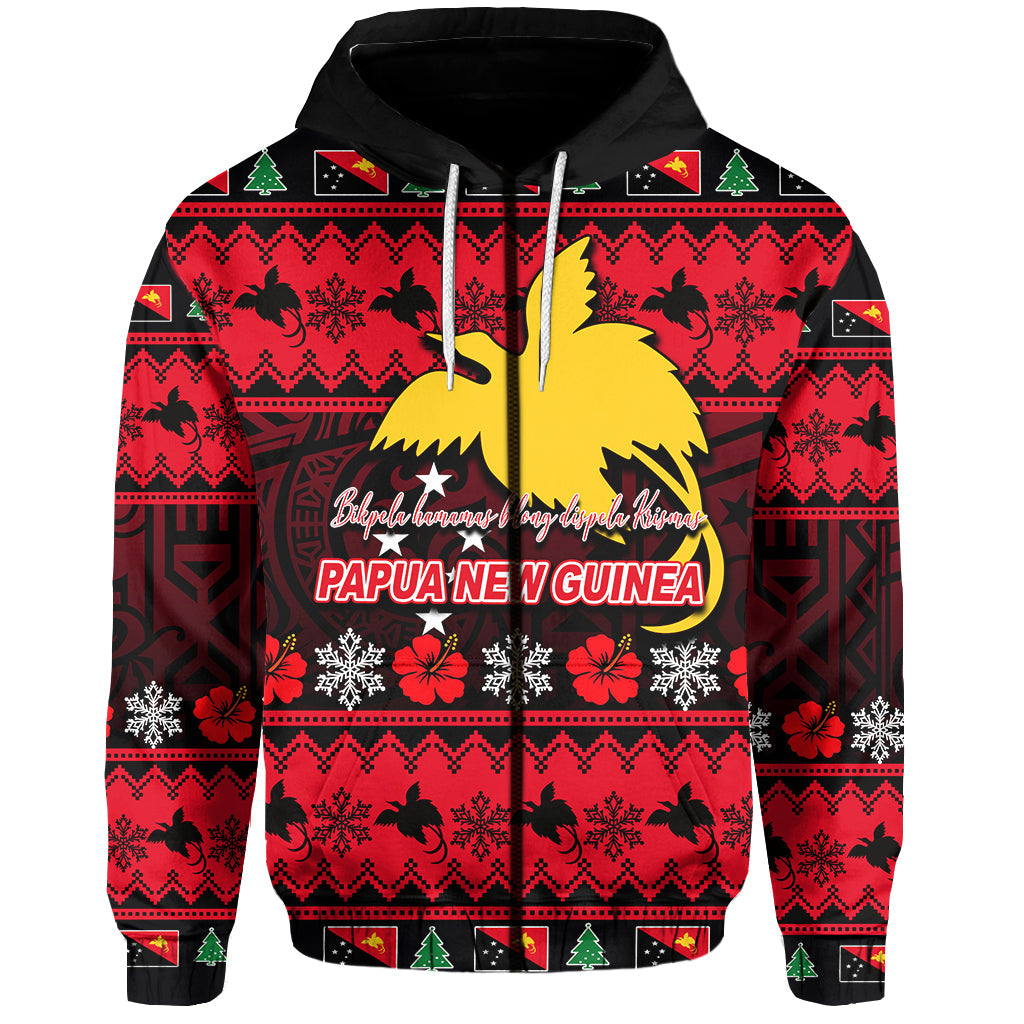 Papua New Guinea Christmas Zip Hoodie