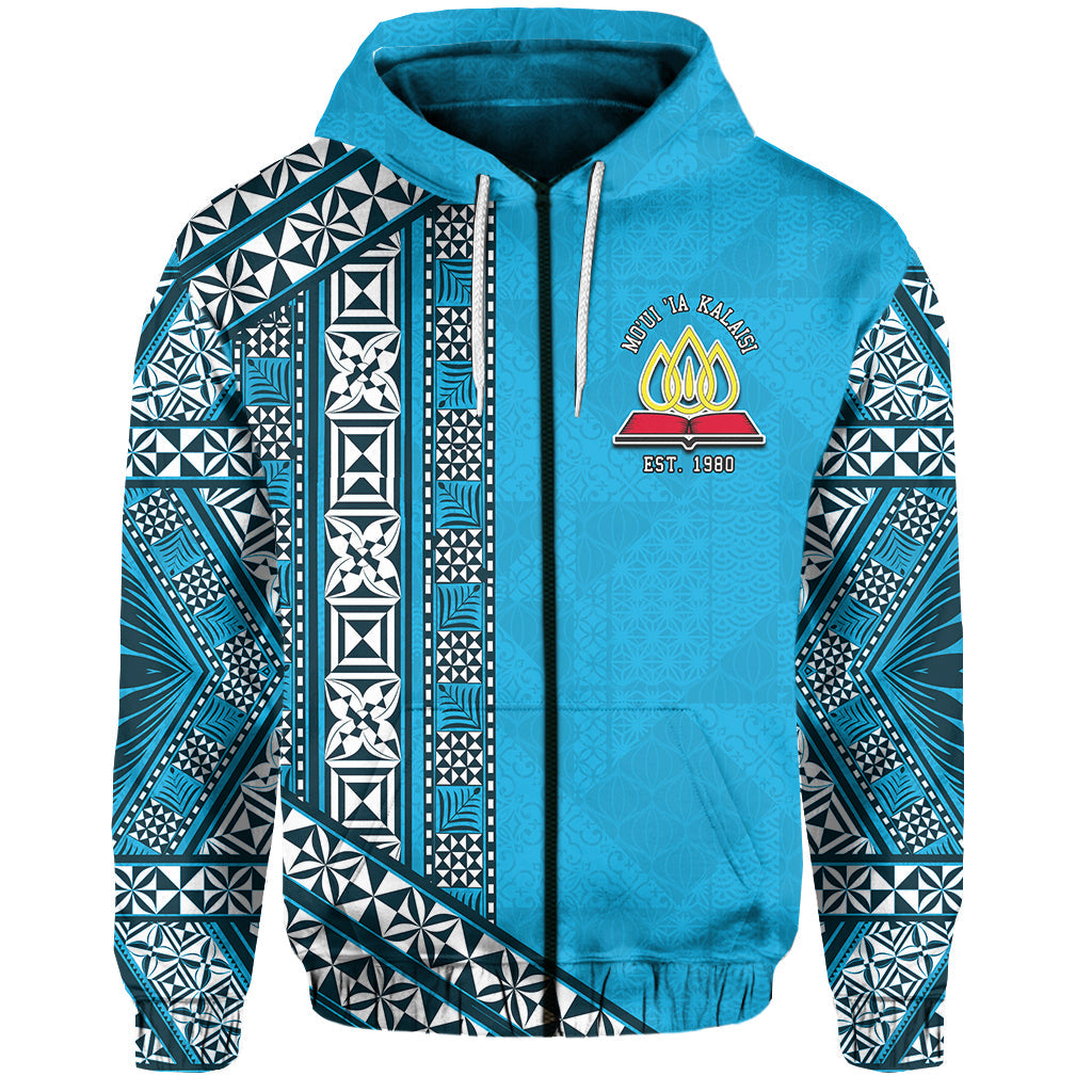 Lavengamalie College Zip Hoodie Tonga Patterns Style