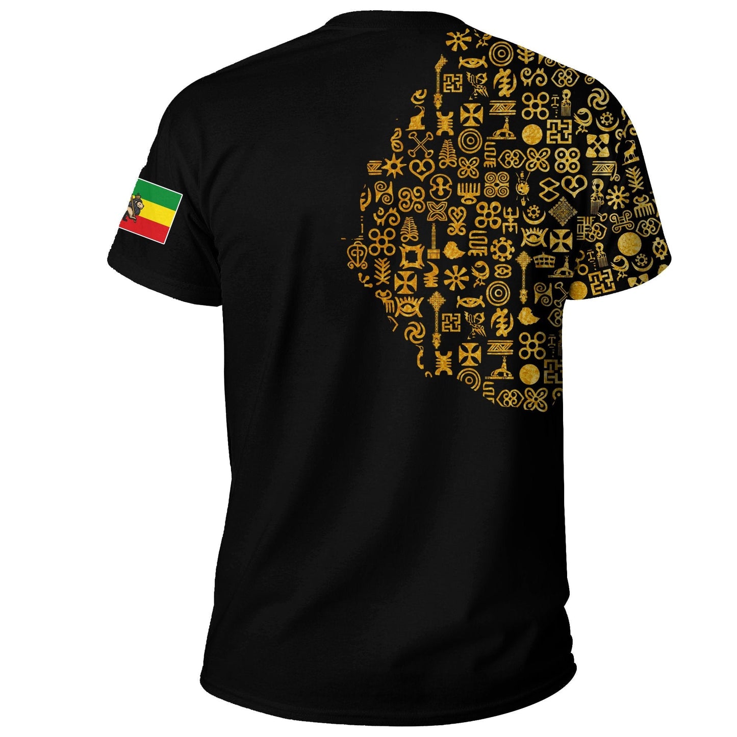 Ethiopia T Shirt Ethiopia Map Gold Symbol