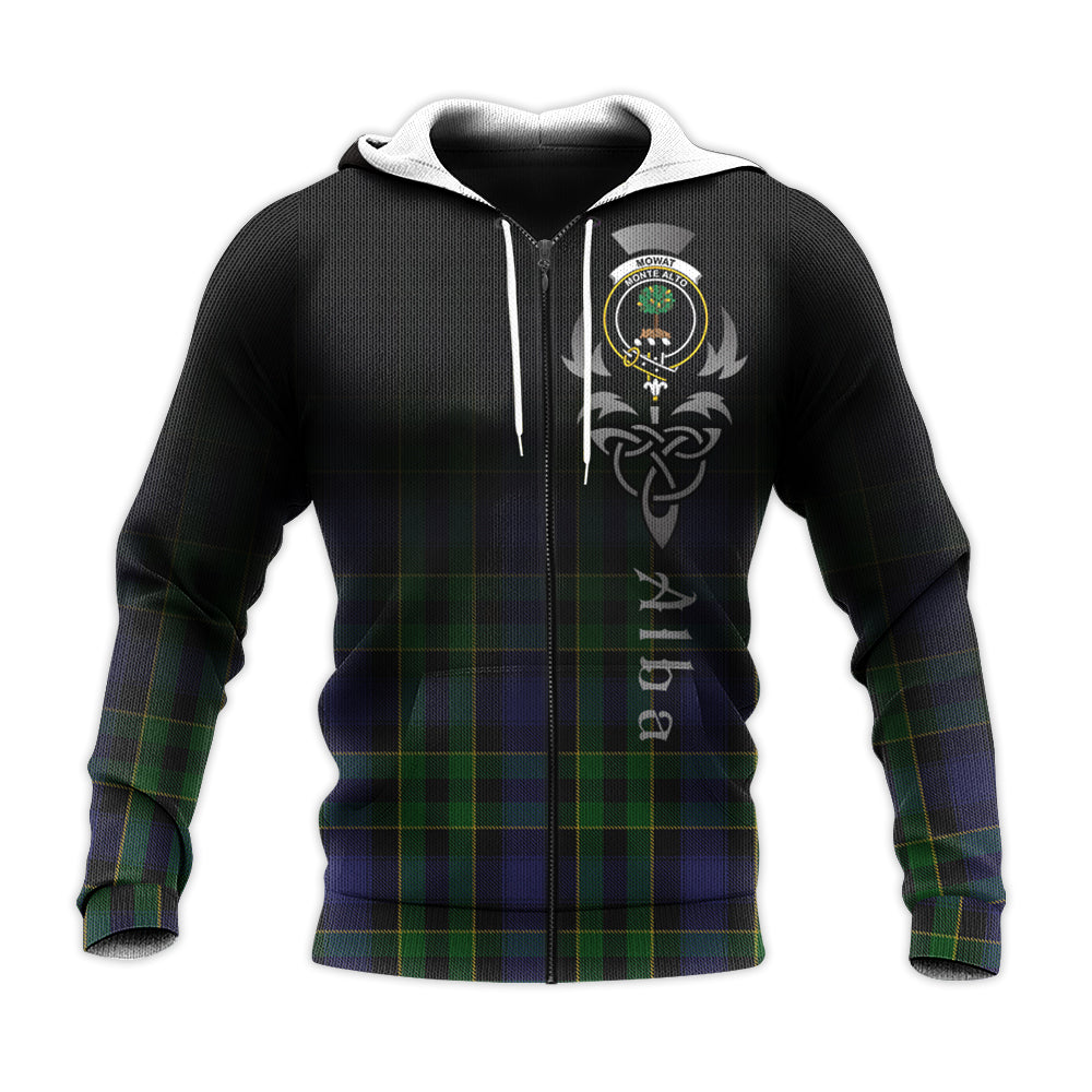Printivon Mowat Tartan Crest Alba Celtic Hoodie