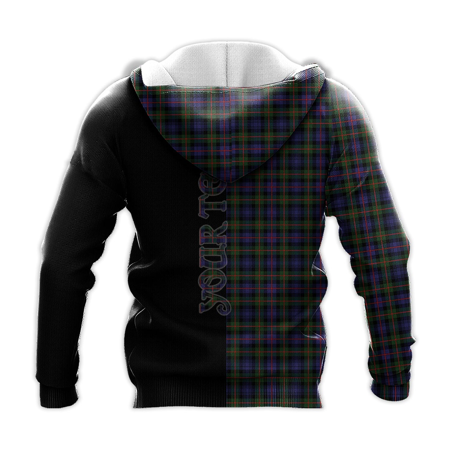 Printivon Murray Of Atholl Modern Tartan Personalize Half Hoodie