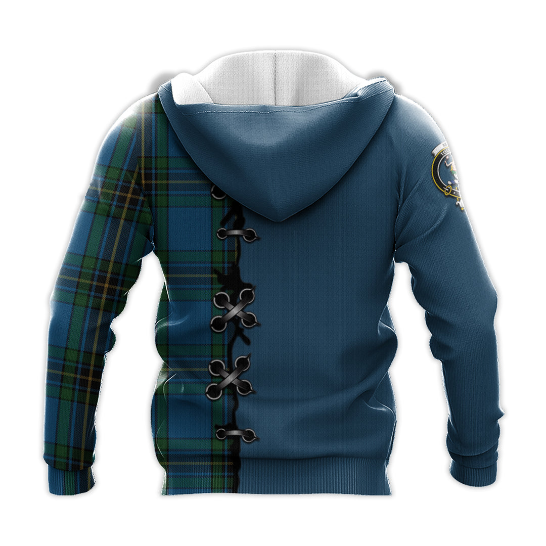 Printivon Murray Of Elibank Tartan Hoodie Lion Rampant And Celtic Thistle Style