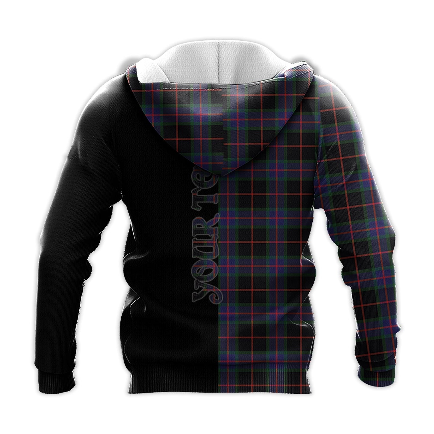 Printivon Nairn Tartan Personalize Half Hoodie