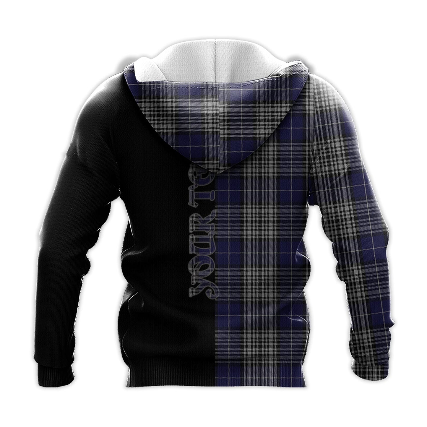 Printivon Napier Tartan Personalize Half Hoodie