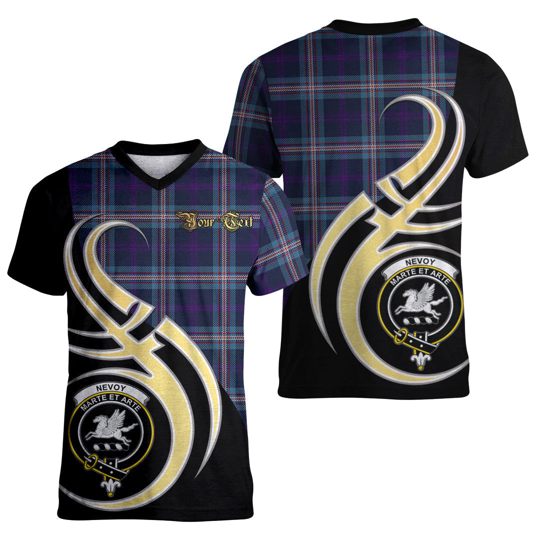 Printivon Nevoy Tartan Crest Believe In Me T Shirt