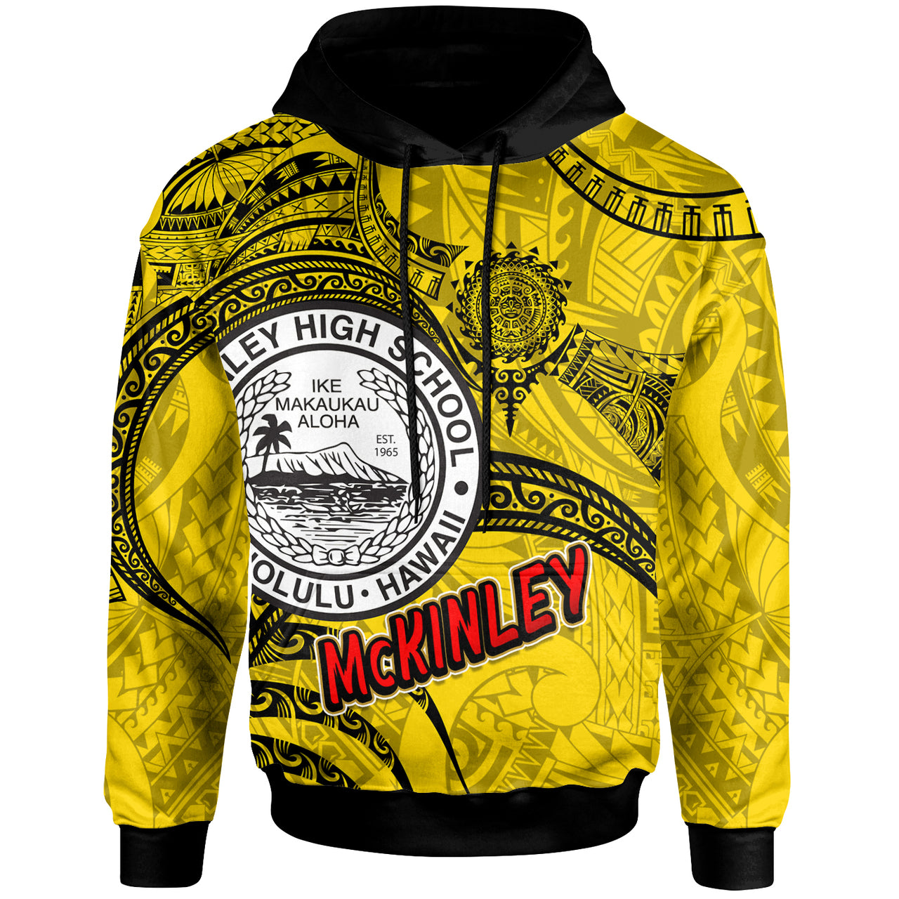 Hawaii President William McKinley High School Hoodie McKinley High School Polynesian Pattern