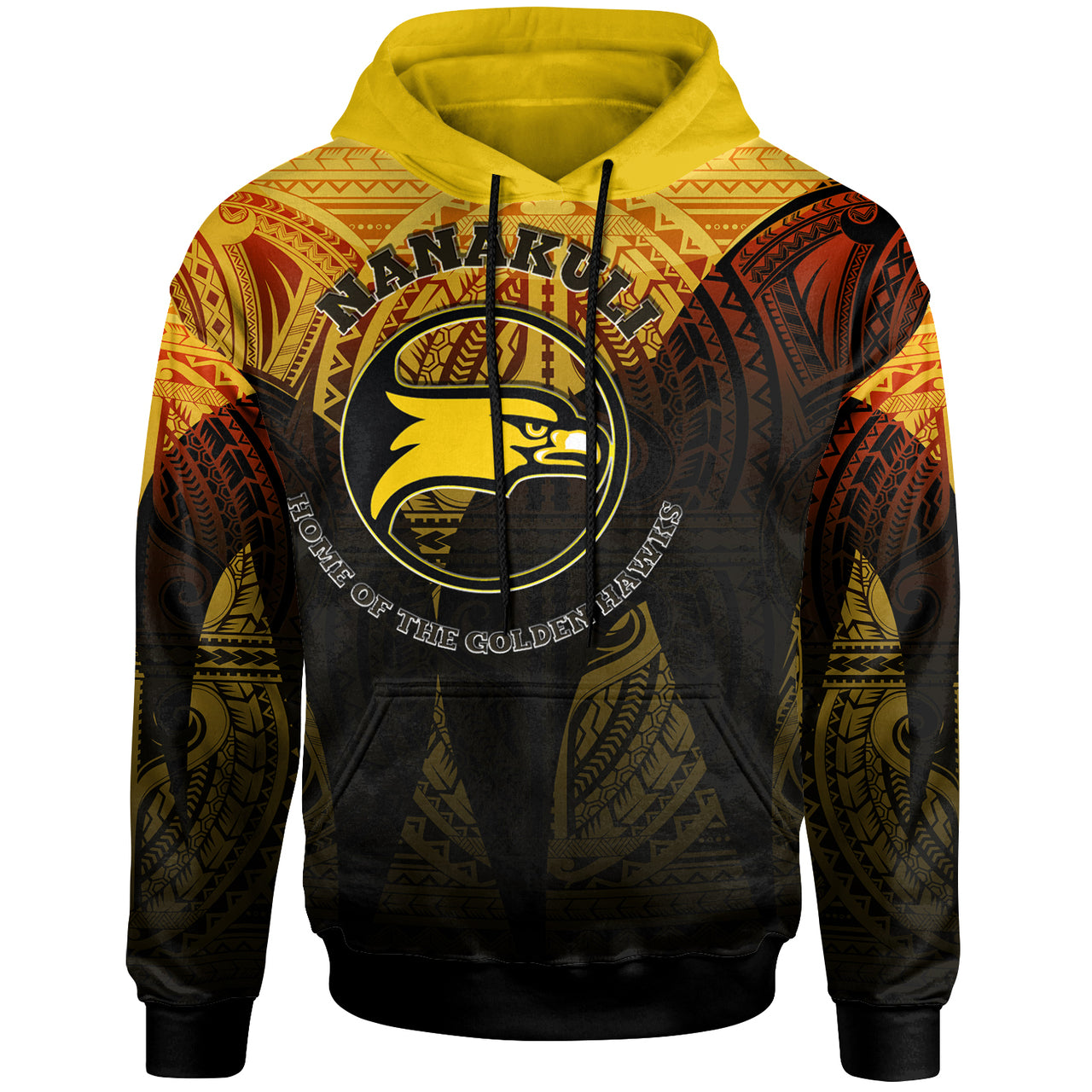 Hawaii Nanakuli High and Intermediate School Hoodie Nanakuli High School Polynesian Pattern