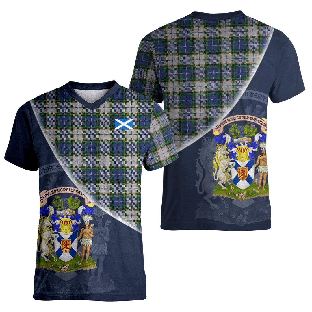 Printivon NovaScotia District Dress Tartan Scottish Crest T Shirt