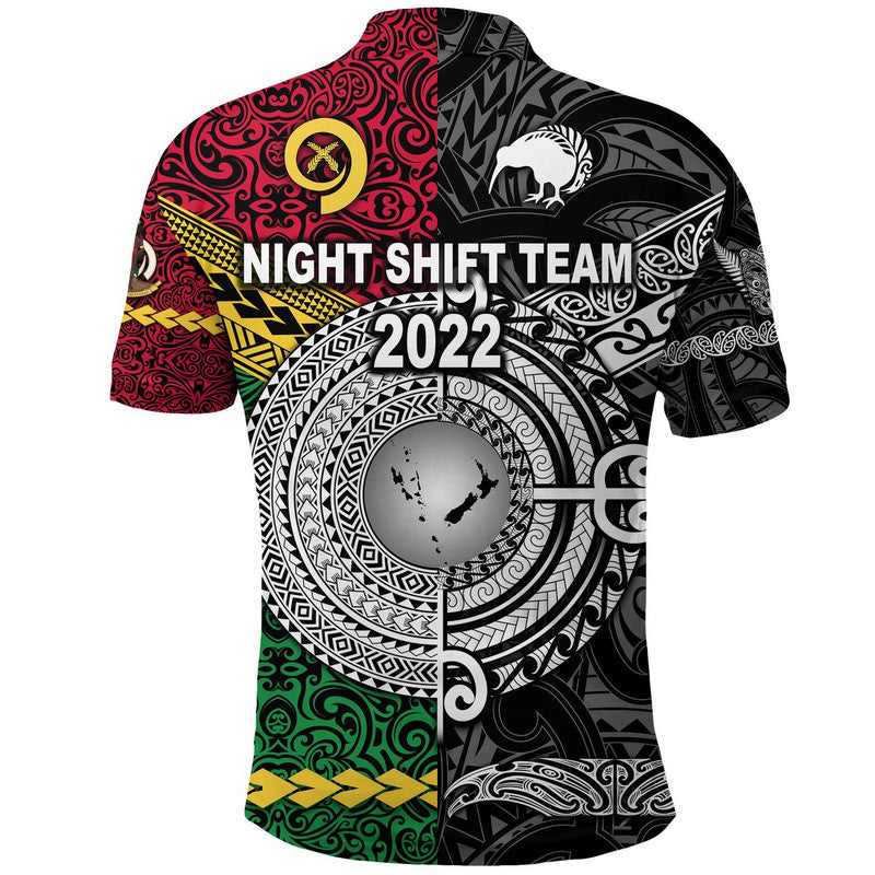 EastPack Vanuatu And New Zealand Polo Shirt Together Original Style - Black