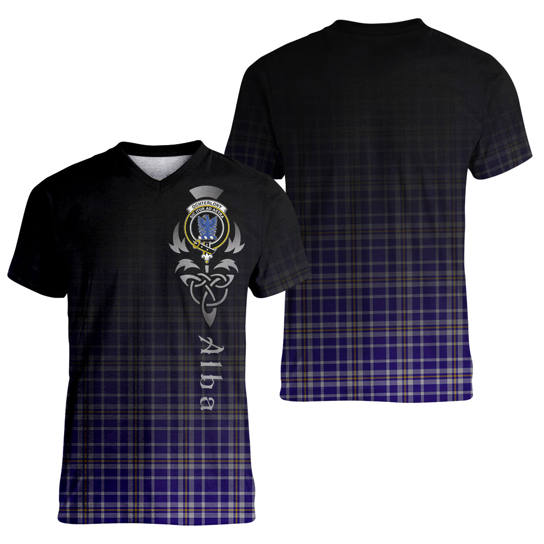 Printivon Ochterlony Tartan Crest Alba Celtic T Shirt