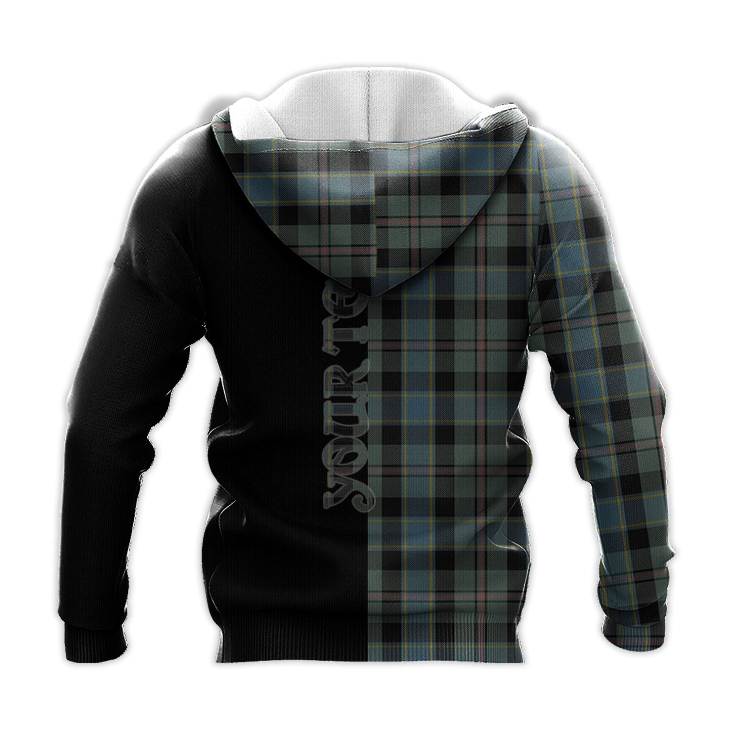 Printivon Ogilvie Ogilvy Hunting Tartan Personalize Half Hoodie