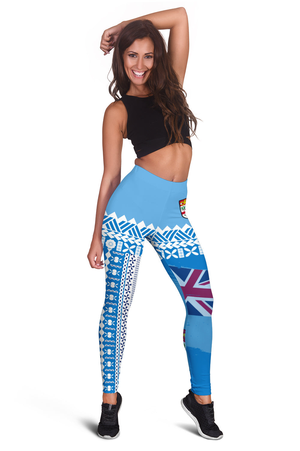 Fiji Dreamy Women Leggings Tapa Pattern