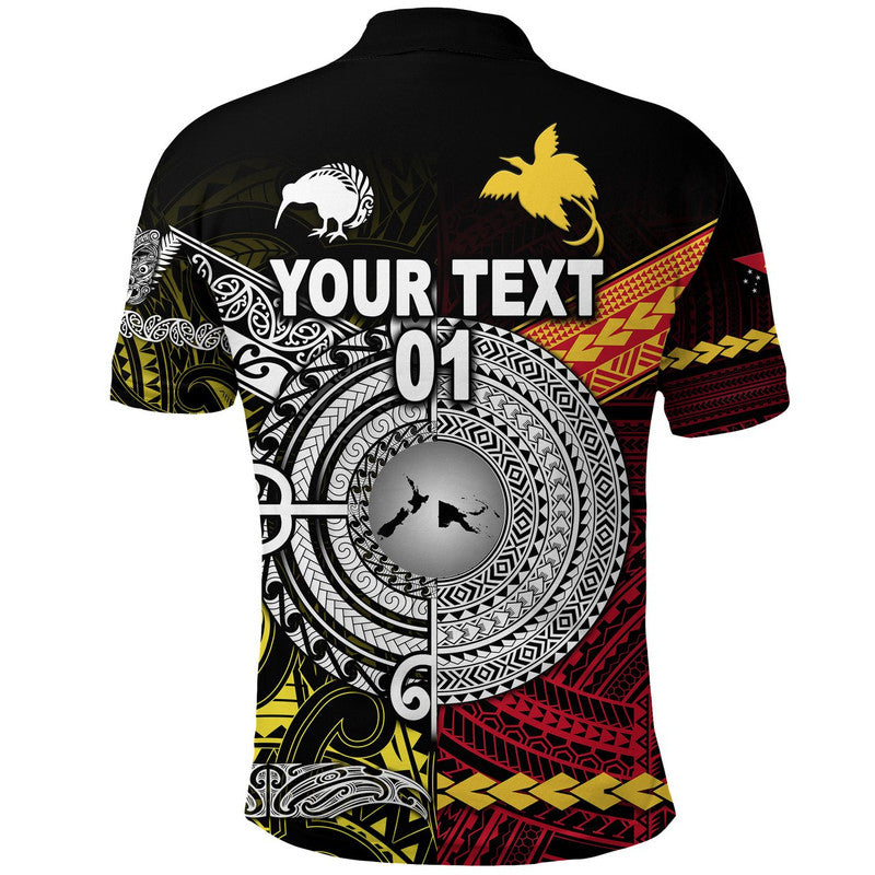 Custom Personalised New Zealand Maori Aotearoa Papua New Guinea Polynesian Together Polo Shirt - Yellow
