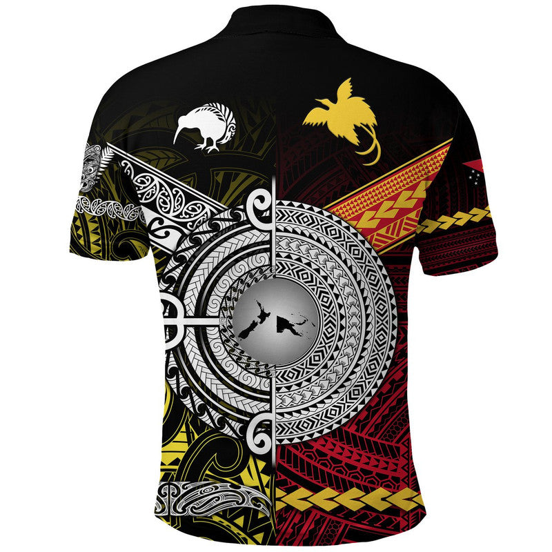 New Zealand Maori Aotearoa Papua New Guinea Polynesian Together Polo Shirt - Yellow