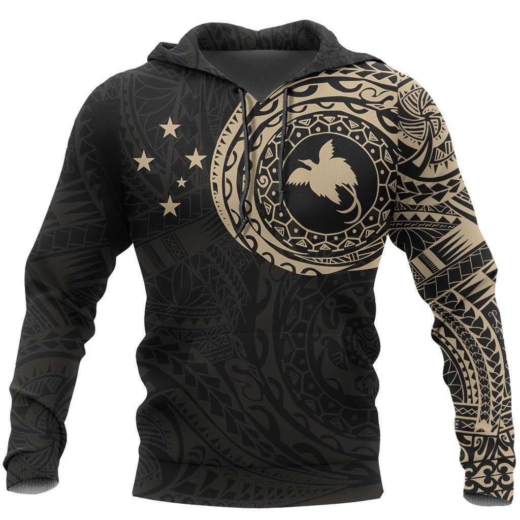 Papua New Guinea Hoodie Papua New Guinea Flag Tattoo Style