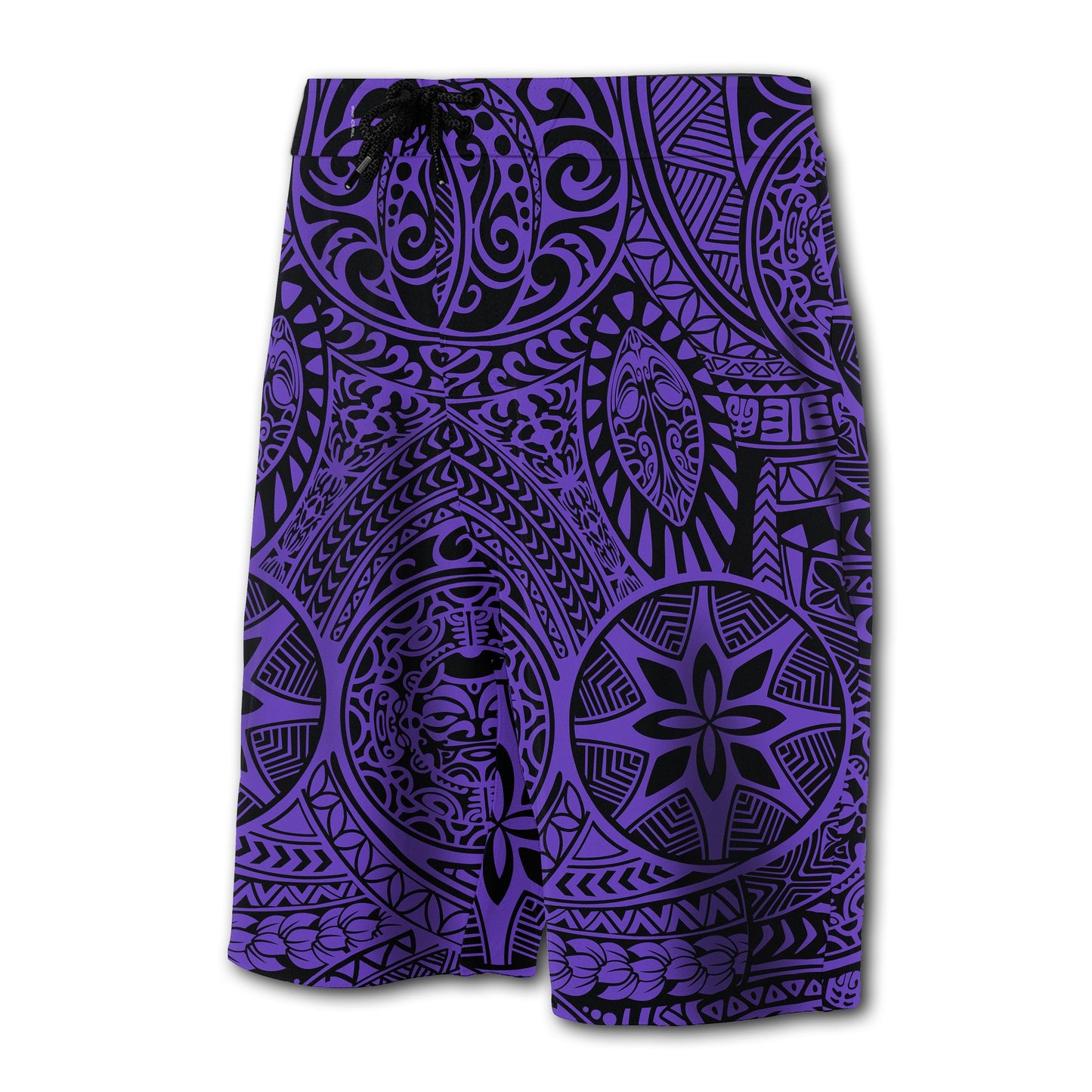 Hawaii Polynesian Kakau Turtle Purple
