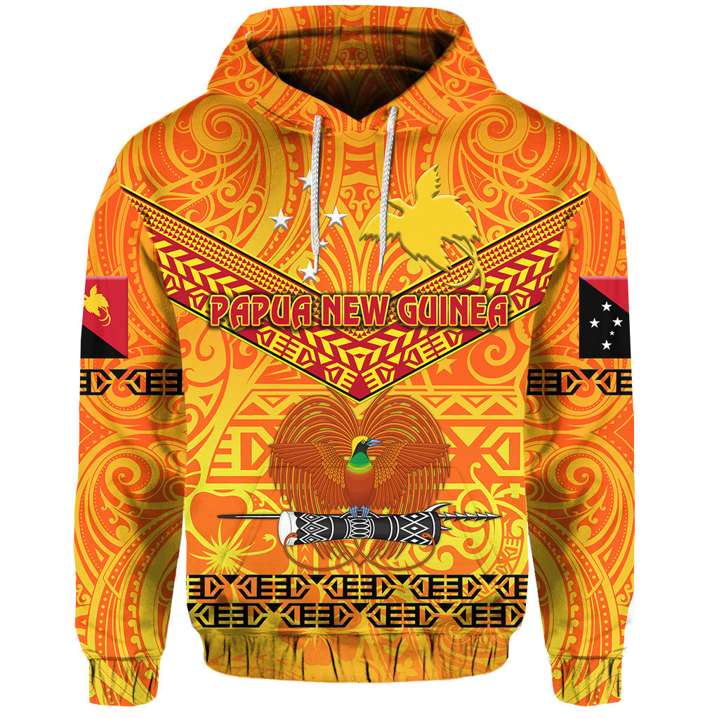 ( Personalised) Papua New Guinea Kumuls Hoodie Simple Style Yellow Vibes