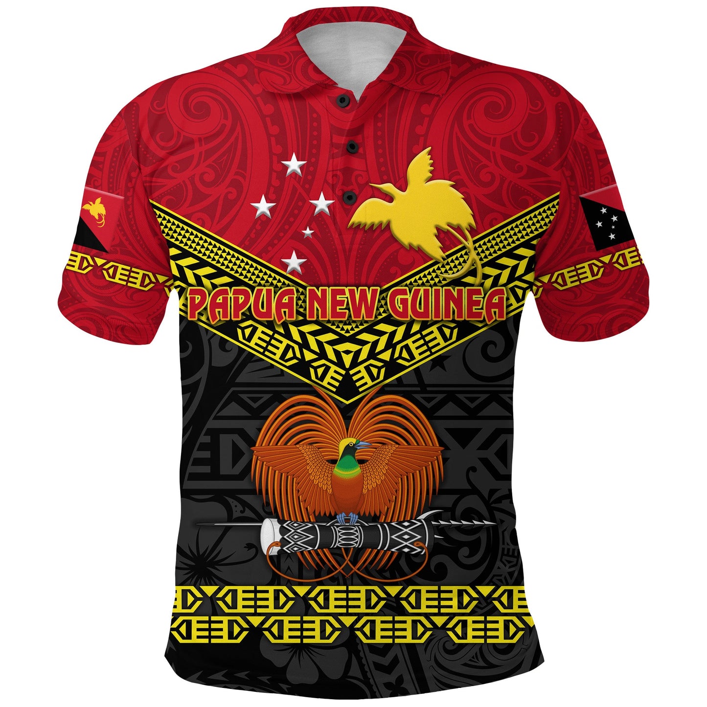 Papua New Guinea Kumuls Polo Shirt Simple Style - Black Vibes