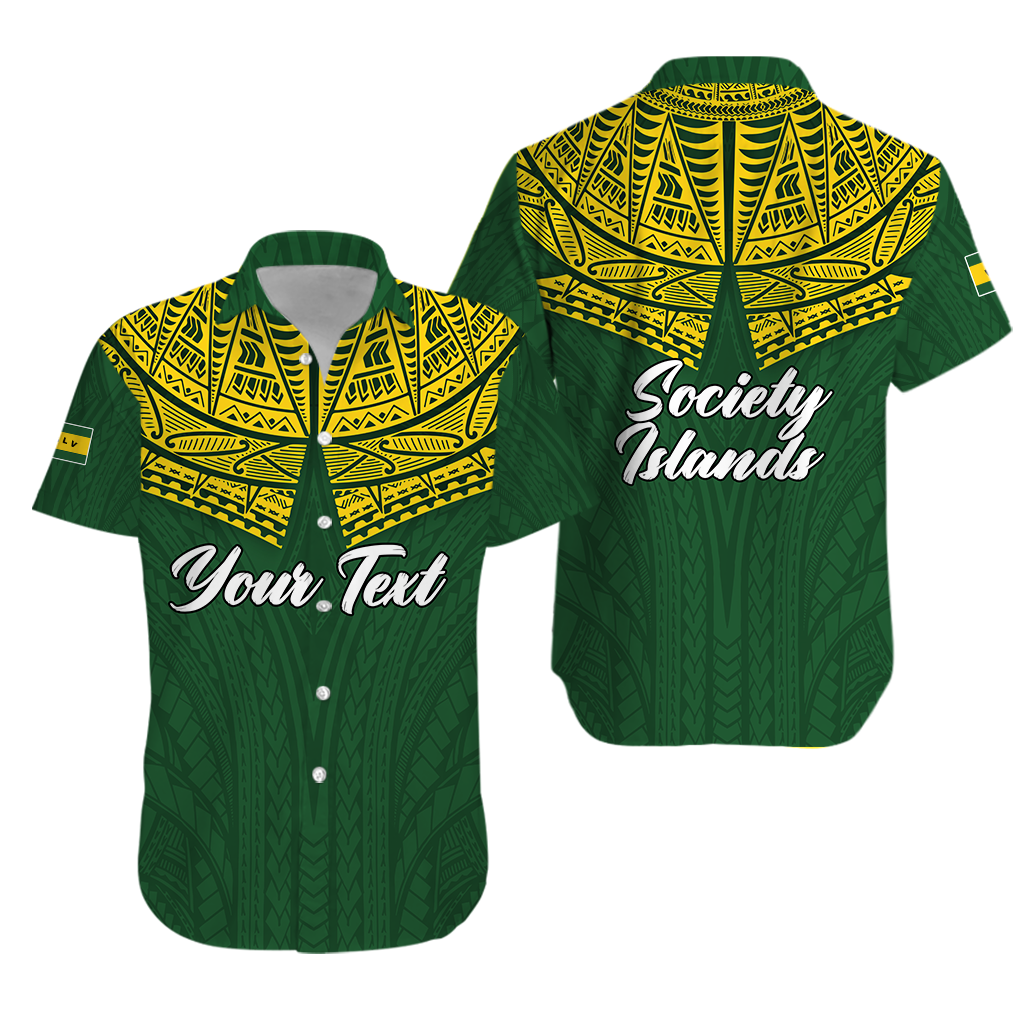 Custom Personalised Society Islands Pride Hawaiian Shirt -