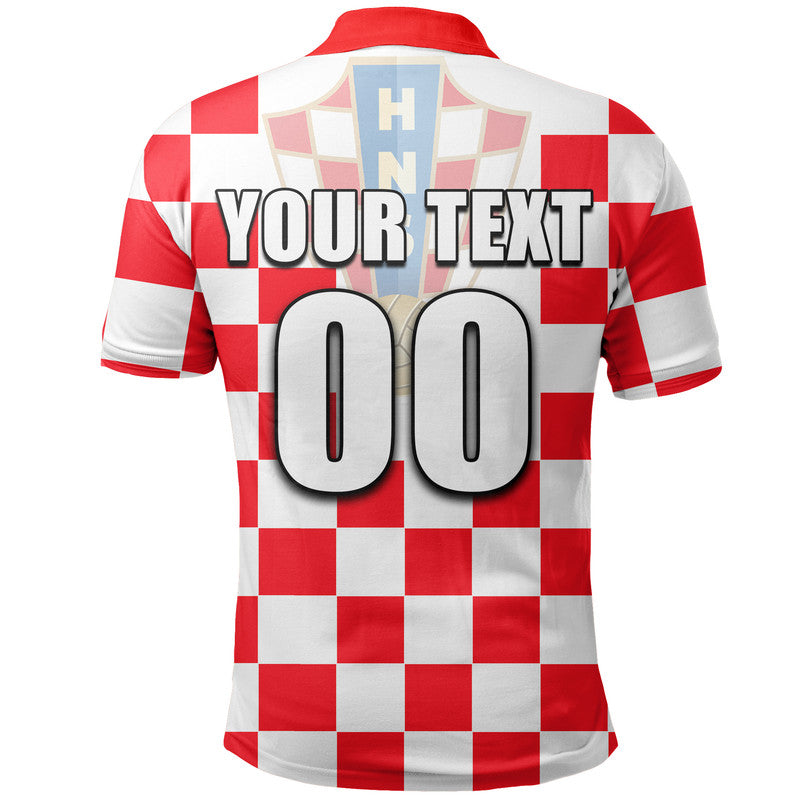 (Custom And Number) Croatia Soccer Champions In My Heart Polo Shirt