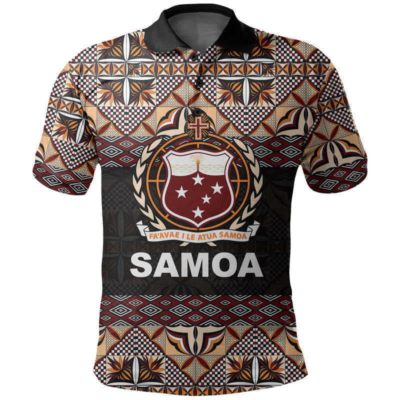 Samoa Polo Shirt Siapo Patterns