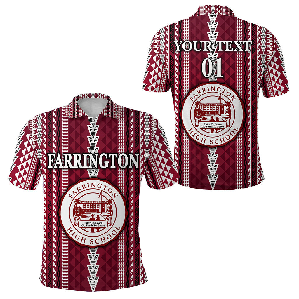 Custom Personalised Hawaii Farrington High School Polo Shirt Simple Style