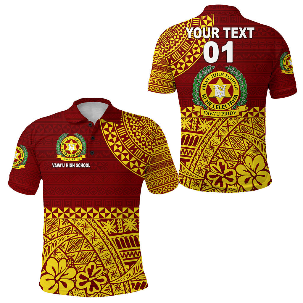 Custom Personalised Tonga Vava'u High School Polo Shirt Kupesi Vibes - Maroon