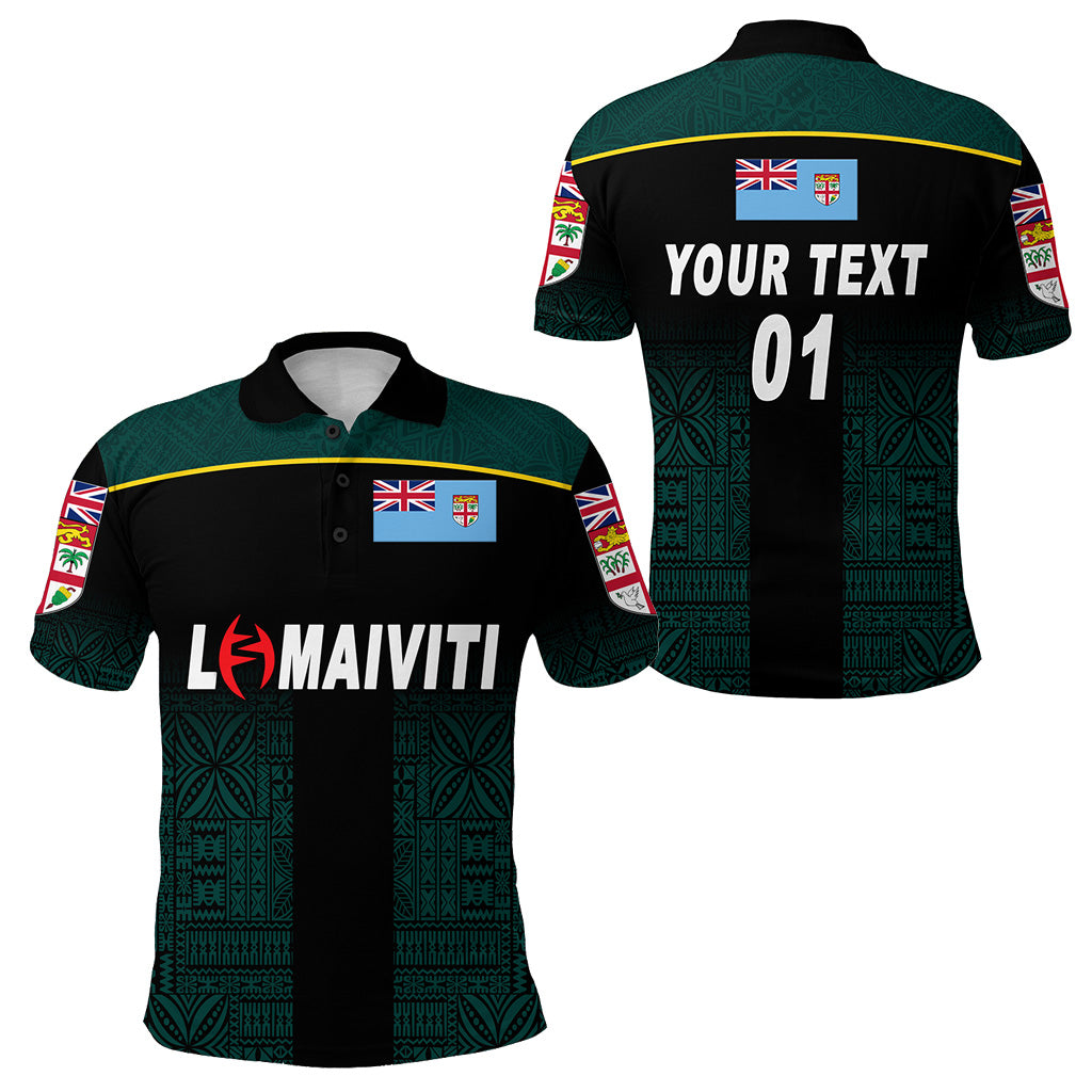 Custom Personalised Fiji Lomaiviti Rugby Polo Shirt Simple Vibes, Custom Text And Number